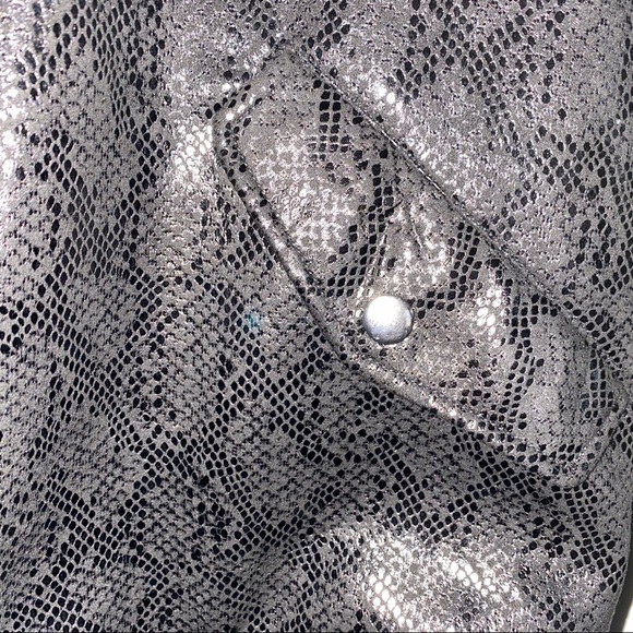 Faux reptile bomber jacket - Picture 3 of 5